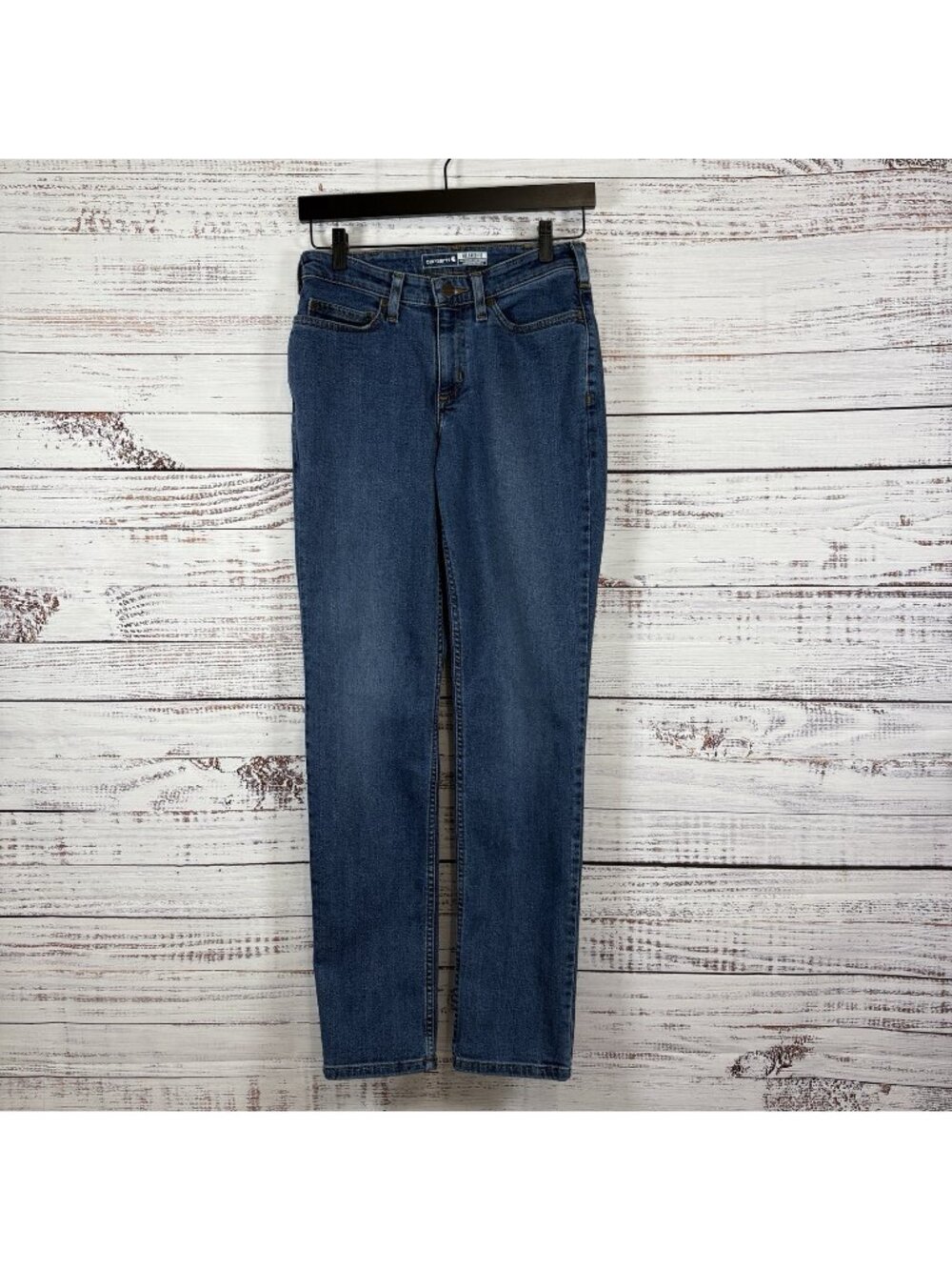 Carhartt Blue Relaxed Fit Medium Wash Work Wear Jeans
